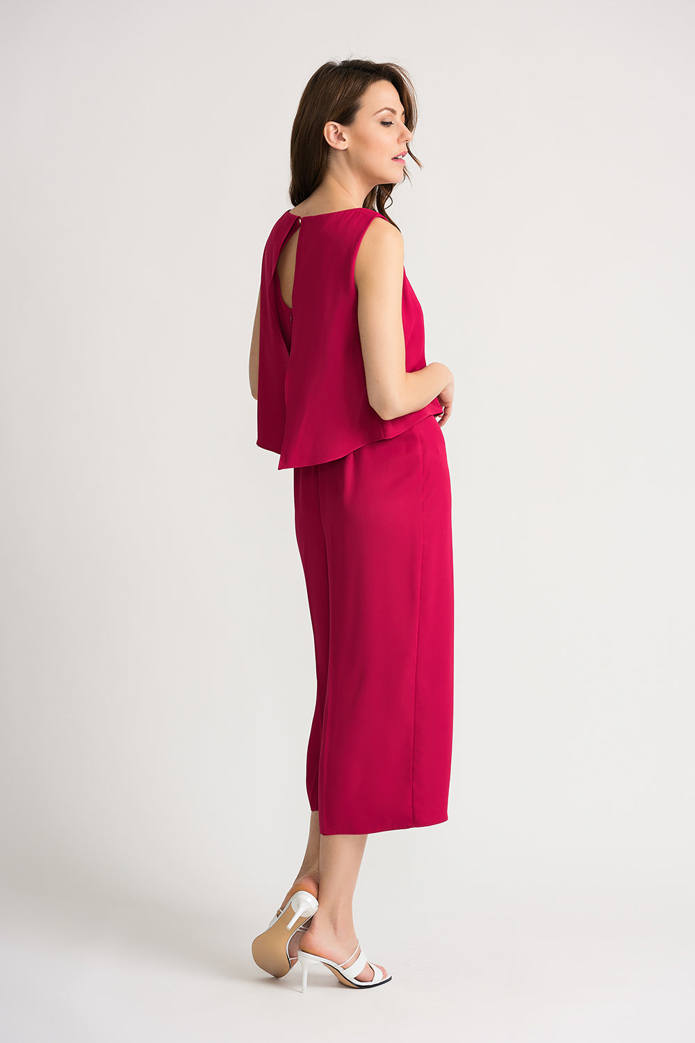 Joseph Ribkoff Cerise Jumpsuit Style 202287