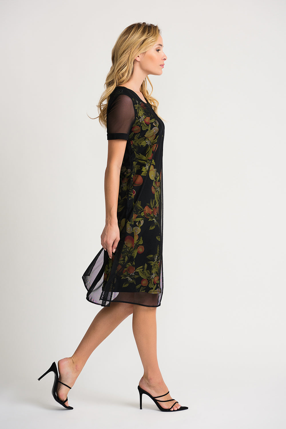 Joseph Ribkoff Black-Mutli Dress Style 202291