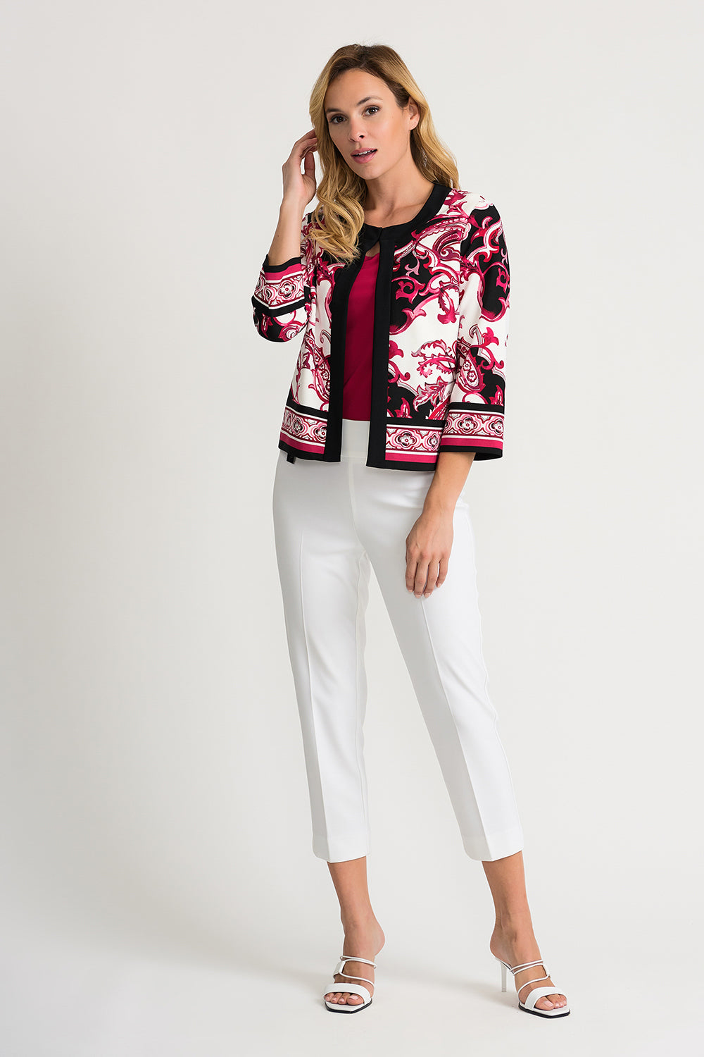 Joseph Ribkoff Vanilla-Multi Jacket Style 202367