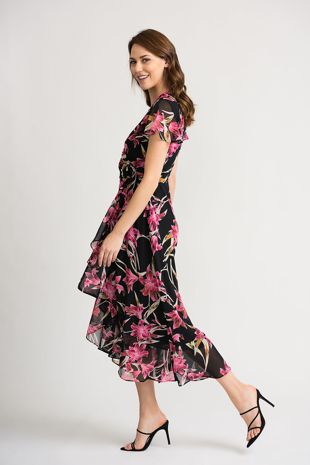 Joseph Ribkoff Black-Multi Dress Style 202429