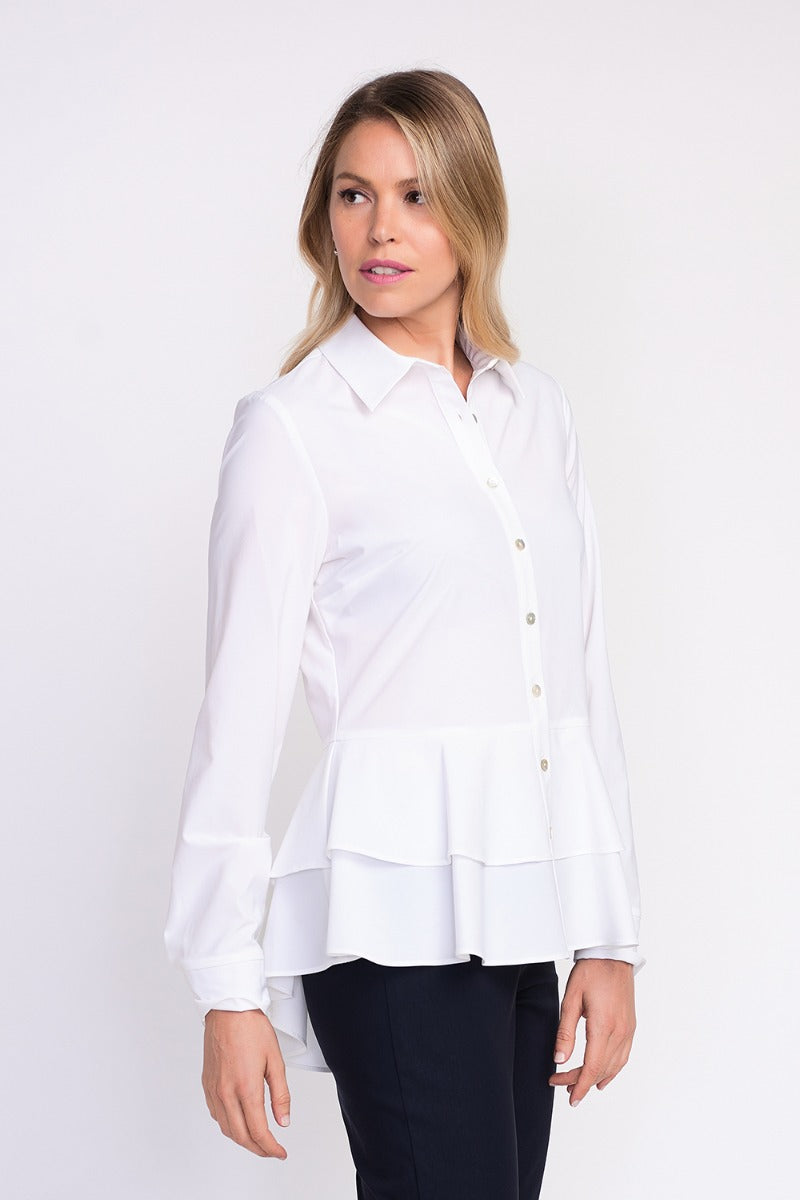 Joseph Ribkoff White Blouse Style 203305