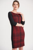 Joseph Ribkoff Black-Red Dress Style 203499