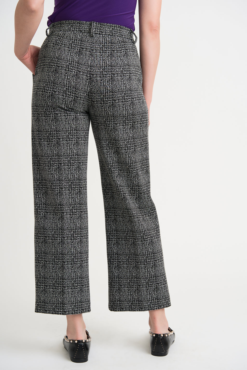 Joseph Ribkoff Black-Grey Pant Style 204110