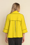 Joseph Ribkoff Lime Constrast Trim Jacket Style 212045