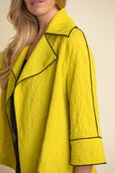 Joseph Ribkoff Lime Constrast Trim Jacket Style 212045