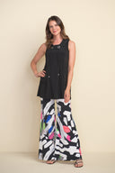 Joseph Ribkoff Black Drawstring Sleeveless Top Style 212175