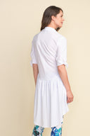 Joseph Ribkoff Button-Up Optic White Tunic Style 212285