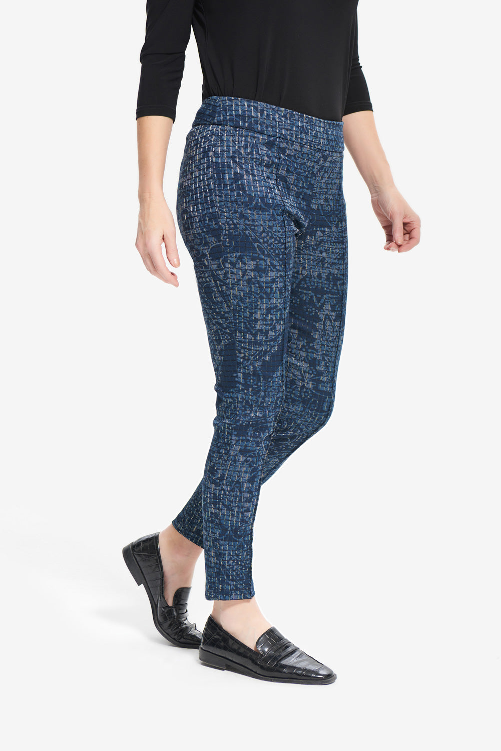 Joseph Ribkoff Blue-Multi Pants Style 214101