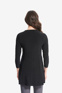 Joseph Ribkoff Black Eyelet Detail Top Style 214212