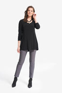 Joseph Ribkoff Black Eyelet Detail Top Style 214212