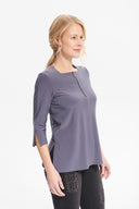 Joseph Ribkoff Granite Square Neck Top Style 214223