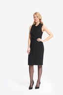 Joseph Ribkoff Black Cowl Neck Sleeveless Dress Style 214238