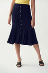 Joseph Ribkoff Midnight Blue Trumpet Hem Skirt Style 221018