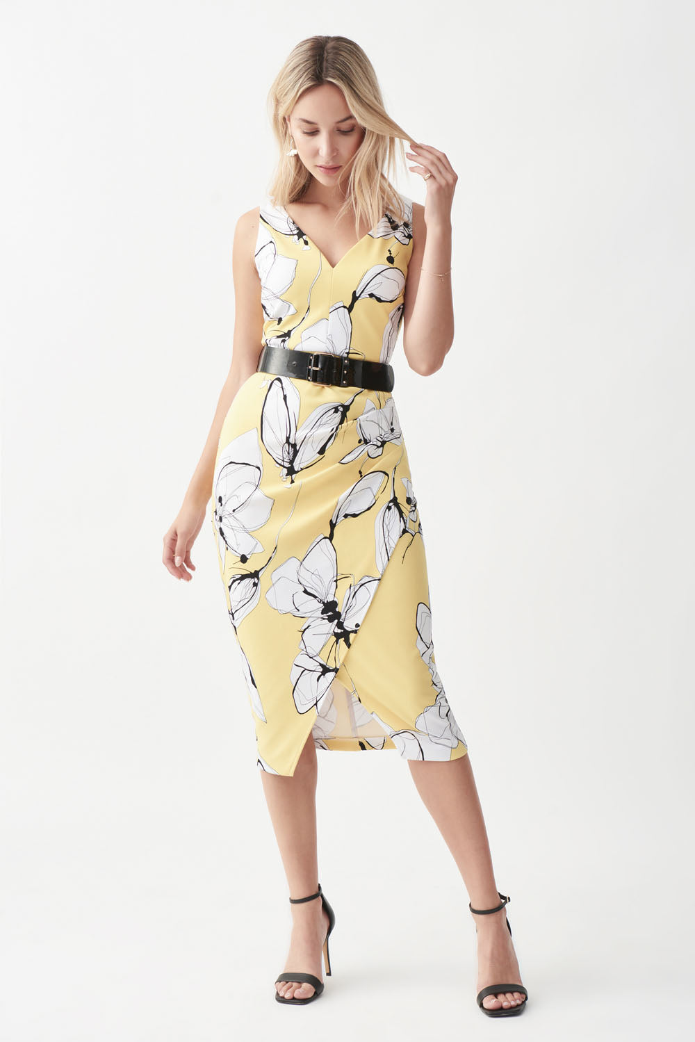 Joseph Ribkoff Limoncello-Multi Dress Style 221055