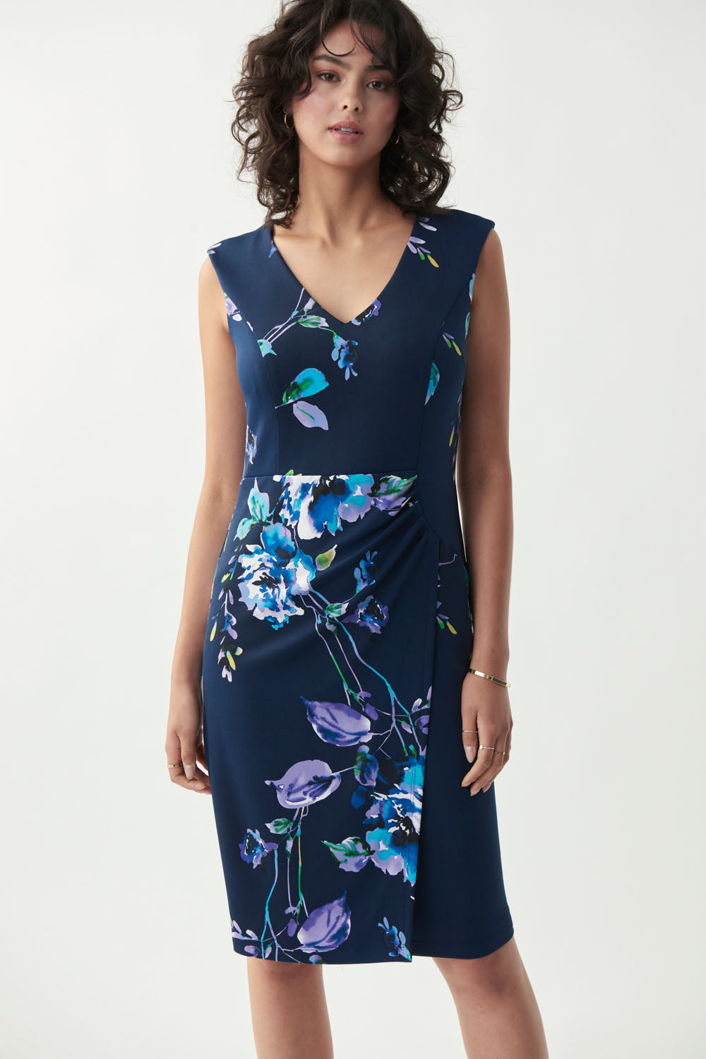 Joseph Ribkoff Midnight Blue-Multi Dress Style 221069