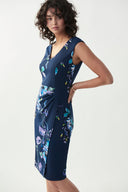 Joseph Ribkoff Midnight Blue-Multi Dress Style 221069