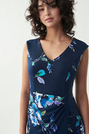 Joseph Ribkoff Midnight Blue-Multi Dress Style 221069