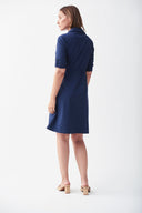 Joseph Ribkoff Navy Blue Fit & Flare Dress Style 221112