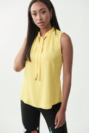 Joseph Ribkoff Limoncello Tie-Neck Top Style 221172