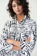 Joseph Ribkoff Vanilla-Black Blouse Style 221221