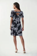 Joseph Ribkoff Midnight Blue-Vanilla Dress Printed Style 221235