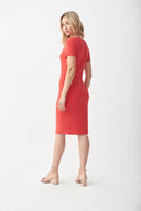 Joseph Ribkoff Lacquer Red Dress Style 221350