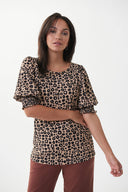 Joseph Ribkoff Leopard Print Top Style 222035