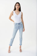 Joseph Ribkoff Light Blue Denim Jean Pant Style 222908