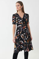 Joseph Ribkoff Black-Multi Dress Style 223086