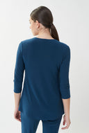 Joseph Ribkoff Nightfall Draped Henley Top Style 223102