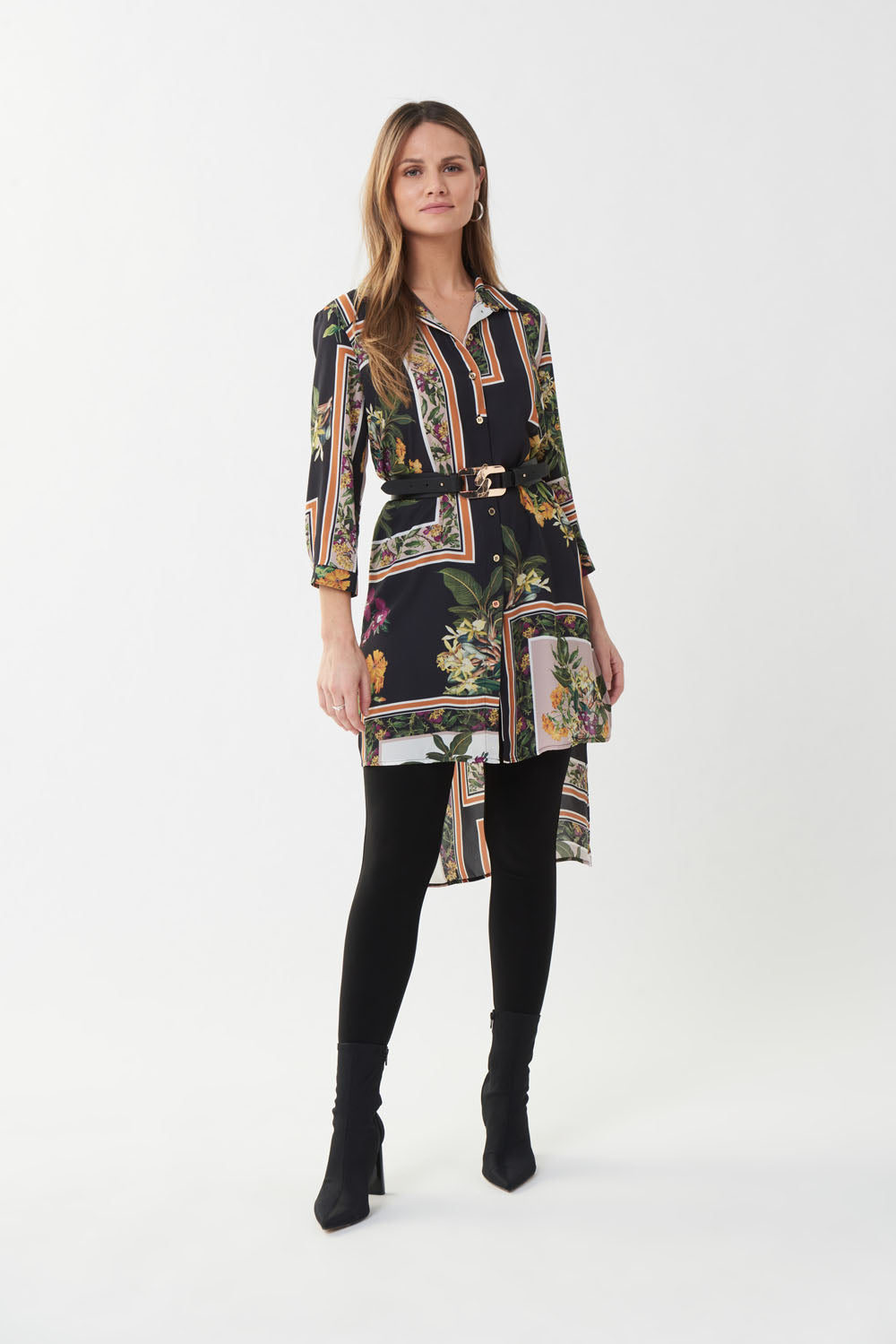 Joseph Ribkoff Black/Multi Blouse Style 223139