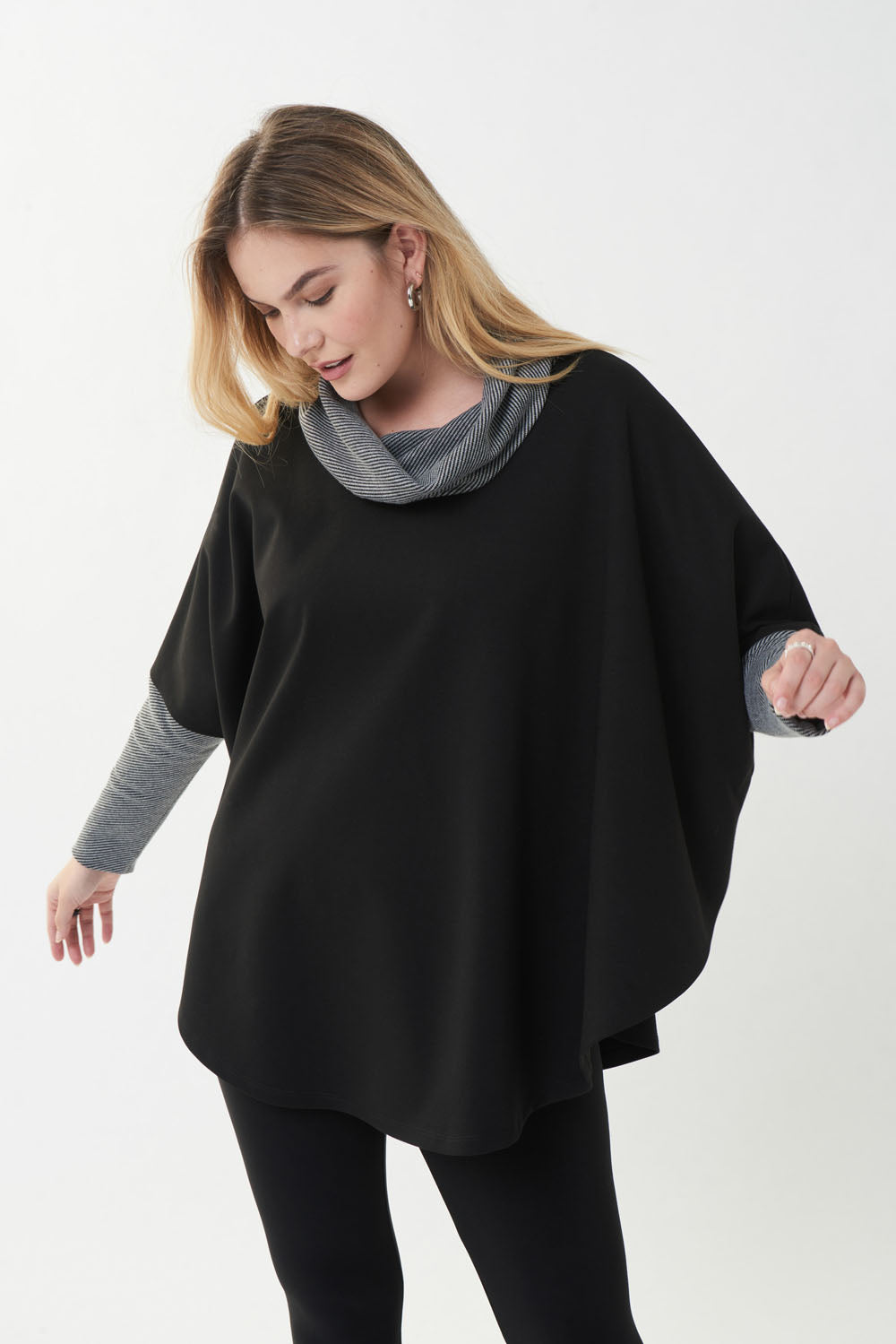 Joseph Ribkoff Grey-Black Tunic Style 223205