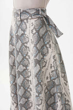 Joseph Ribkoff Beige-Multi Snakeskin Skirt Style 223304