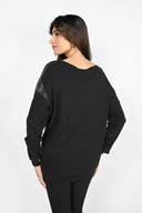 Frank Lyman Black Knit Top Style 223410