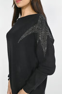 Frank Lyman Black Knit Top Style 223410