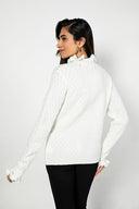 Frank Lyman Beige Knit Sweater Style 223411U