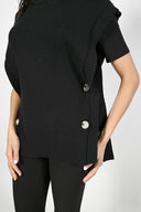 Frank Lyman Black Knit Top 223419U