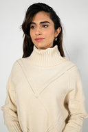 Frank Lyman Beige Knit Sweater Style 223438U