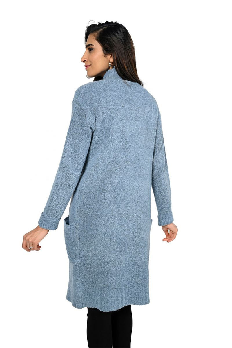 Frank Lyman Blue Knit Cover-Up Style 223454U