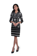 Frank Lyman Black/Grey Knit Dress Style 223533