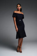 Joseph Ribkoff Midnight Blue décolleté Dress Style 223703