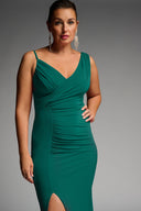 Joseph Ribkoff Rainforest Ruched Gown Style 223714