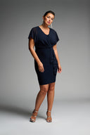 Joseph Ribkoff Midnight Blue Wrap Dress Style 223719