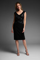 Joseph Ribkoff Midnight Blue Sequin Dress Style 223729