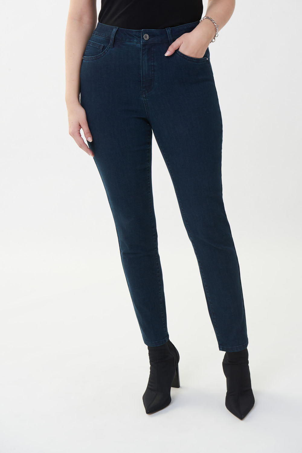 Joseph Ribkoff Indigo Zip Detail Jeans Style 223926