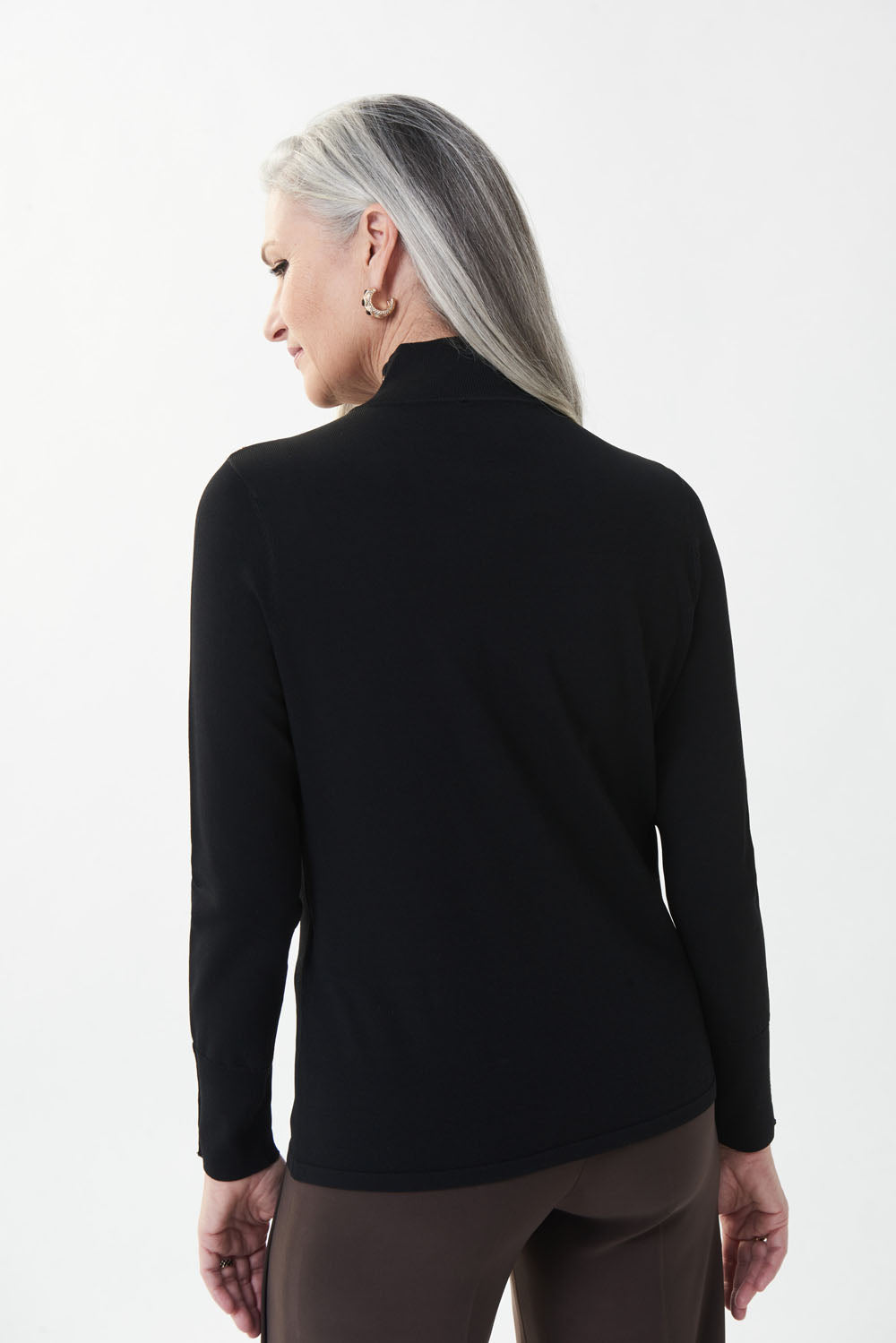 Joseph Ribkoff Black Studded Sweater Style 223954