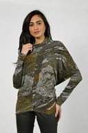 Frank Lyman Khaki Knit Tunic Style 224152