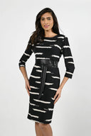 Frank Lyman Black/Tan Dress Style 224183