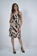 Frank Lyman Black/Beige Dress Style 226426