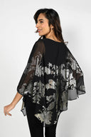 Frank Lyman Black/Gold Woven Top Style 229212